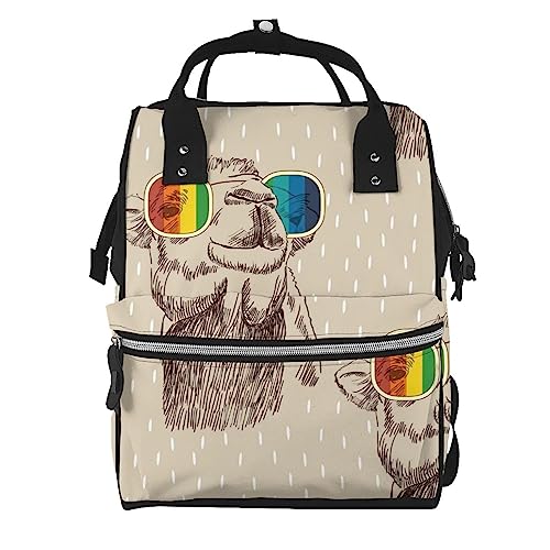 Sac à langer pour parents actifs fini le désordre pour l'école modèle multicolore