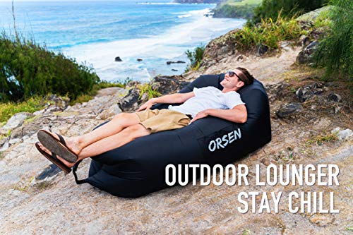 ORSEN Aufblasbares Sofa, Luftsofa, Air Lounger Camping Zubehör, Luftsack Liege Geschenk Für Männer, Camping Gadgets Für Strand, Outdoor, Party, Reisen, Meer - Image 6