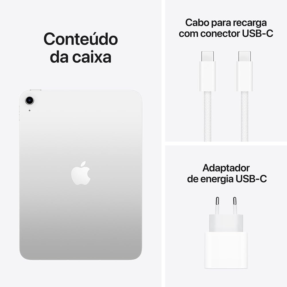 Apple 2025 iPad (Wi-Fi, 128 GB) - Prateado (A16) | Amazon.com.br