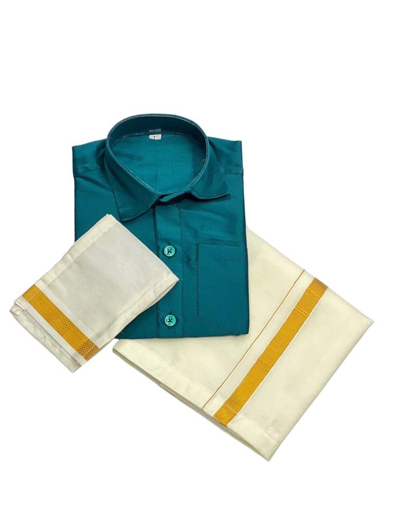 Bhandari Fashion Boys Traditional Dhoti & Shirts Set