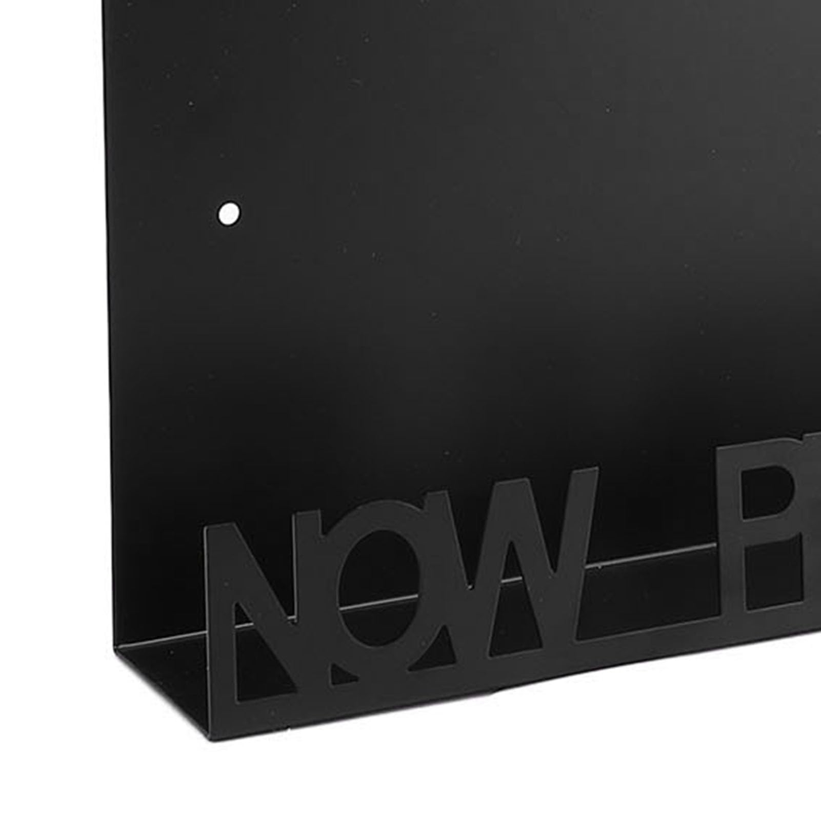Porta dischi da parete, 2 pezzi, scaffale in metallo per esporre i dischi, robusto supporto in ferro per album in vinile con fori preforati, ideale per arredare soggiorno, studio