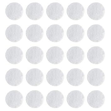 200 Pcs Microdermabrasion Cotton Filters Replacement 10 mm Dia Microdermabrasion Filters Facial Vacuum Filters Accesories Sponge Filter for Comedo Suction Microdermabrasion (White)