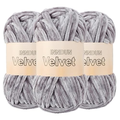 Image of Soft Velvet Chenille Yarn for Crocheting, Super Bulky Yarn for Blankets