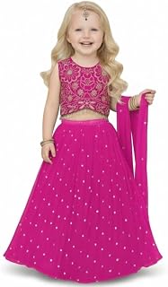 A.T.U.N. (ALL THINGS UBER NICE) Zardozi Thread Work Embroidered 3 Piece Crinkled Lehenga Set with Dupatta and Padded Choli... Price In India
