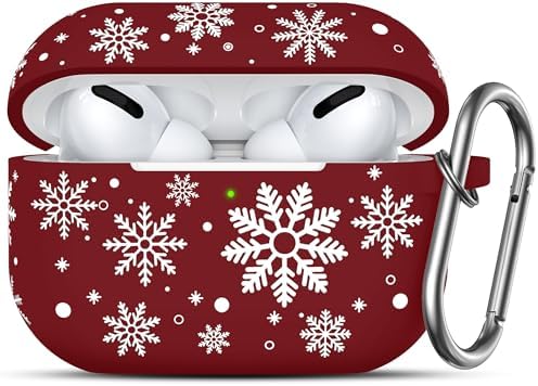Snowflake Two-Tone Engraved Case for AirPods Pro Case 2nd 1st Generation Case Cover, Cute Cover Women Men