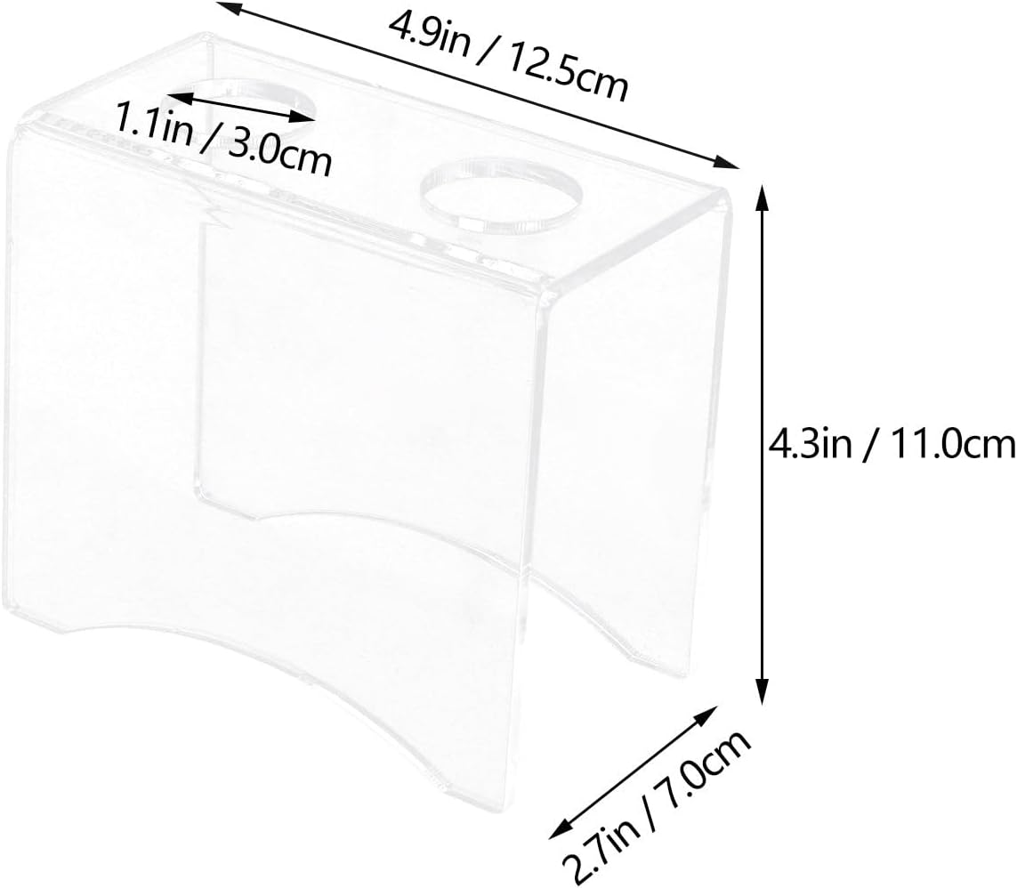 Ice Cream Cone Holder 2 Hole Clear Acrylic Ice Cream Stand Sushi Roll Holder Food Display Stands Ice Cream Cone Stand Rack for Party Birthday Wedding Anniversaries