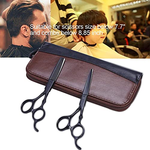 East Buy - Shears Bag - Barber Shears Case Fashion Hairdressing Scissor Storage Case Long Salon Barber Shears Combs Bag Haircut Tool (Case Only) #TOP2