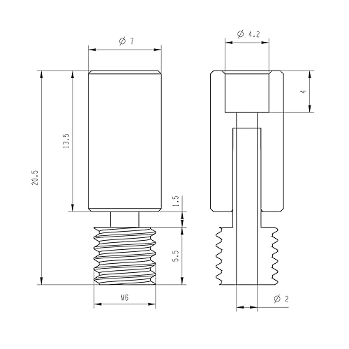 Miniatura 6 de Garganta bimetálica con revestimiento nano mejorado, de cobre, de titanio, suave, compatible con avispón de artillería, Sidewinder SW X1 X2 Genius