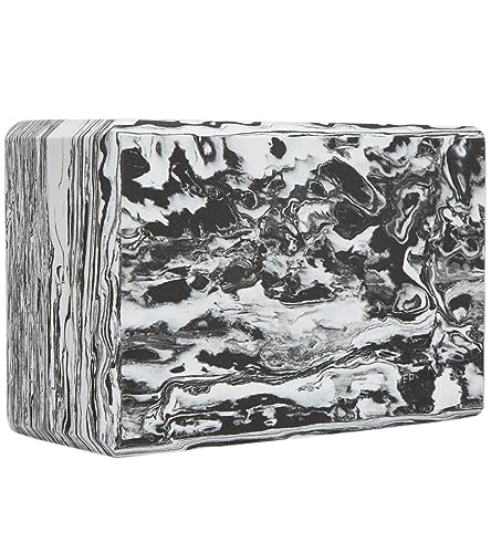Everyday Yoga 4 Inch Marbled Foam Yoga Block - Marble