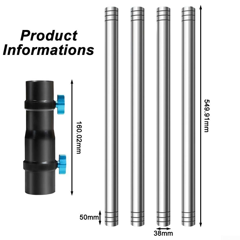 Pour Starlink II Tube rond en métal + 4 tubes d'extension (1 tube rond + 4 tubes d'extension)