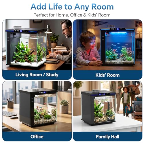AQQA 7.88 Gallon Aquarium Starter Kit, Glass Fish Tank 3-Stage Filtration by AQQA - Used condition - Image 7