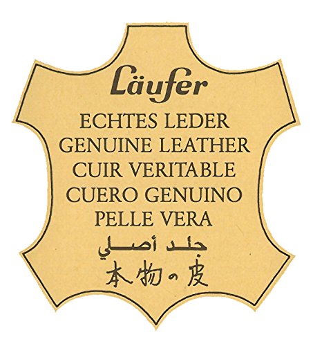Läufer 31076 La Linea veerschaal, natuurgenerfd rundleer, zwart