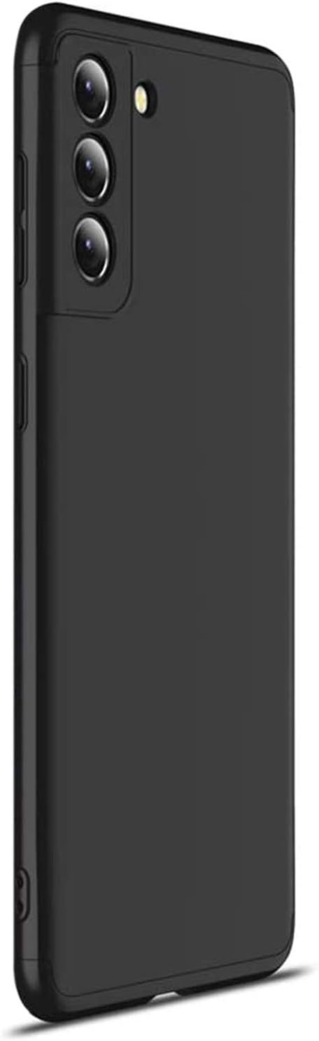 Case for Microsonic Samsung Galaxy S21 Double Dip 360 Protective Black [Case Compatible with Galaxy S21 - Black]