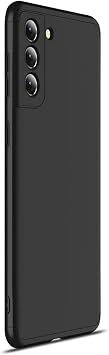 Case for Microsonic Samsung Galaxy S21 Double Dip 360 Protective Black [Case Compatible with Galaxy S21 - Black]