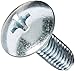 Steel Thread Rolling Screw for Metal, Zinc Plated, Truss Head, Phillips Drive, #10-32 Thread Size, 1/2" Length (Pack of 50)
