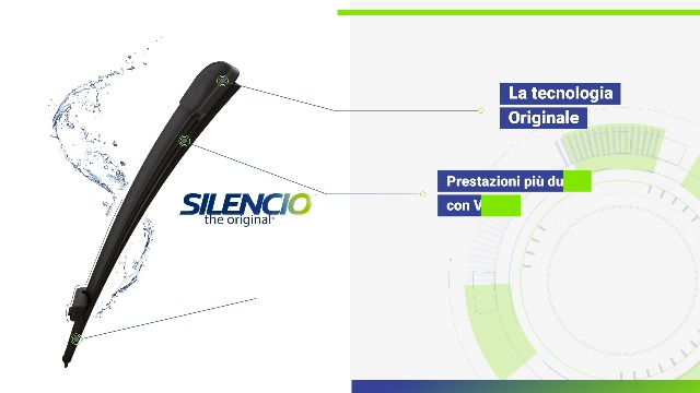 Silencio Conventional, spazzola tergicristallo posteriore - VR2