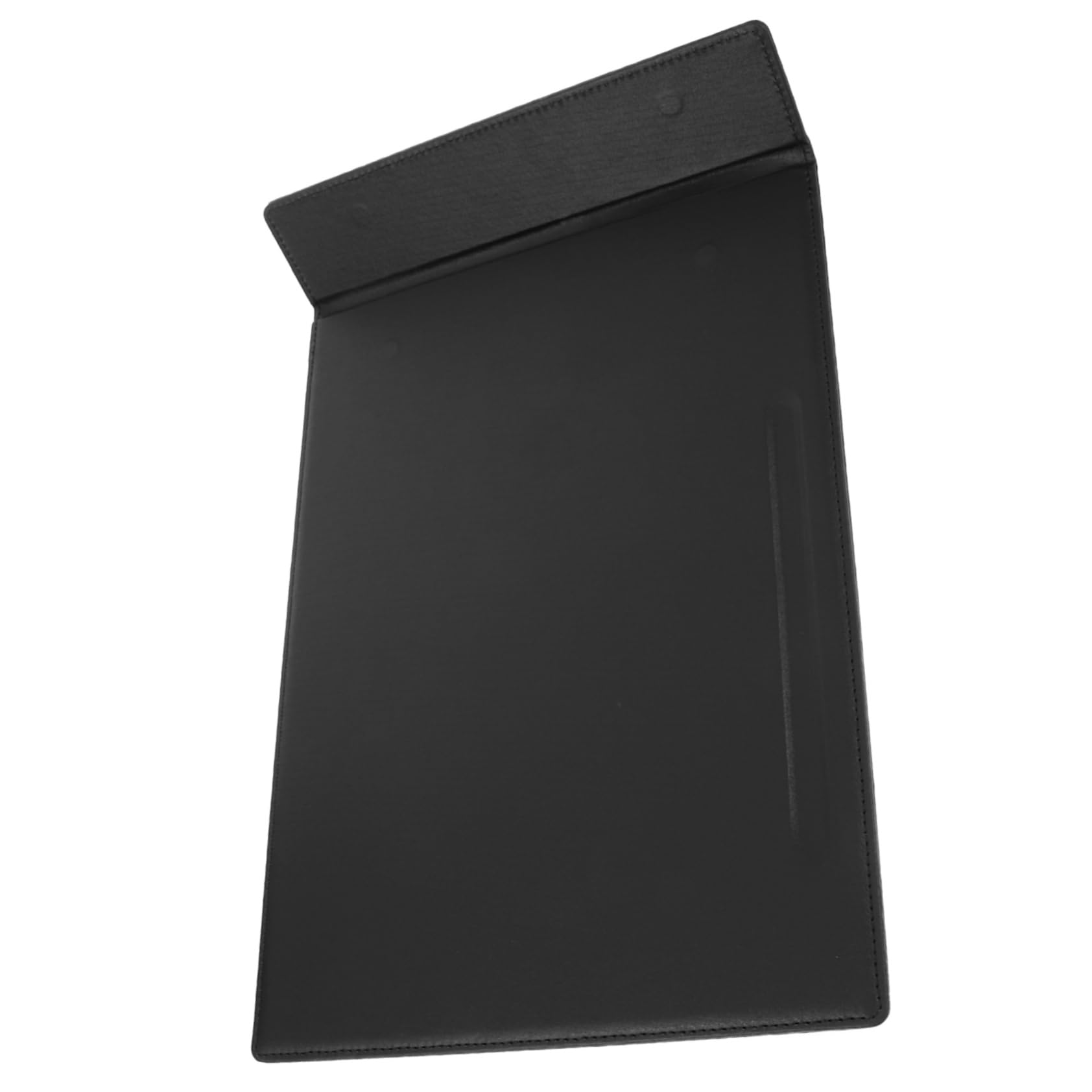 Carpeta de Visualización de Menú para Restaurante, Negra, Cuero