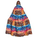 Xiso Ver Animals On Noah'S Ark Unisex Adults Halloween Costumes Cape Hooded Cosplay Costume Robe Cloak Cape