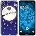 Produktbild PhoneNatic Case kompatibel mit Huawei P20 Lite Silikon-Hülle X Mas Weihnachten Santa - Snowflakes M4
