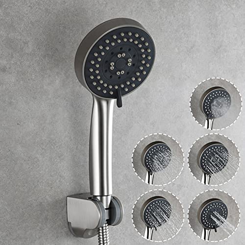Ensemble de robinet de baignoire-douche en acier finition brossée premium - 4