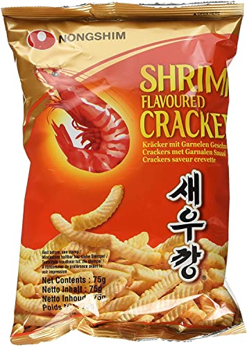 Los Chips de camarón 2 NONGSHIM 75 g de Corea - Juego de 6 piezas