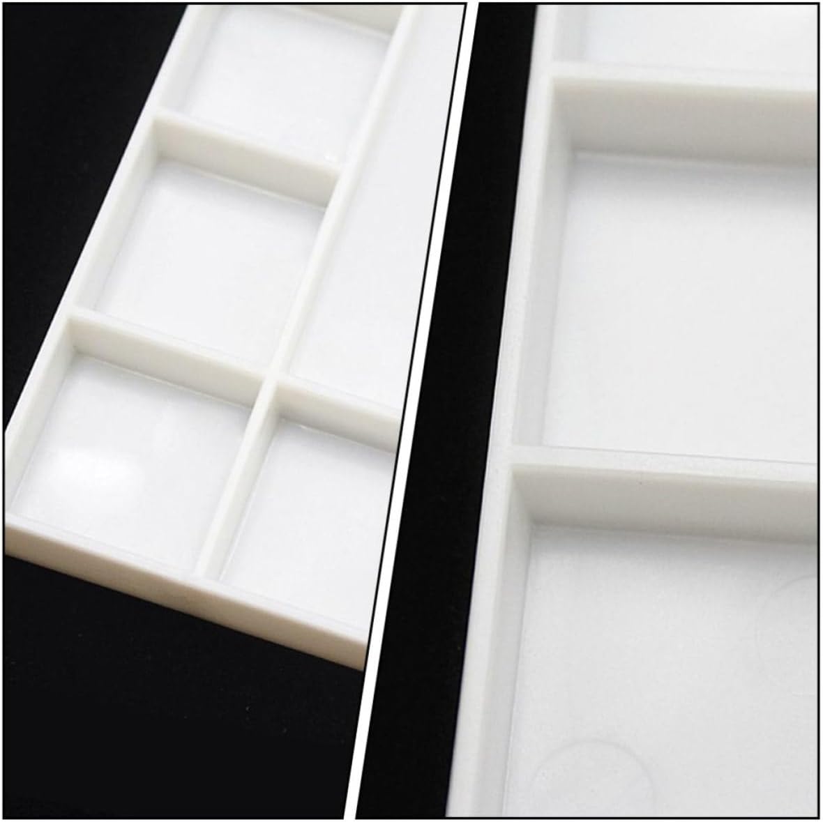 Toyvian 3pcs Plastic Mixing Paint Palette with 17 Grids, Lightweight and Easy to Clean Watercolor Paint Trays for DIY Painting Craft and Professional Painter Use