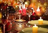 🕯️[MULTIPROPÓSITO] – Su diseño elegante los convierte en excelentes piezas ornamentales para eventos especiales. También funcionan como complemento para la decoración de su hogar, oficina, sala de estar y espacios interiores en general como bares o restaurantes