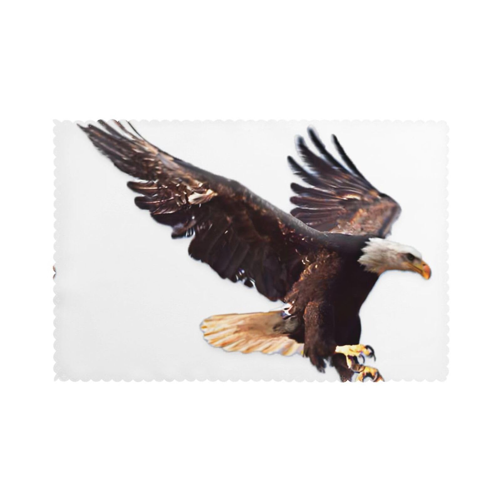 YYHHAOFA An Eagle Prints Placemats Set of 6 12x18in – Create Cozy Table Settings for Everyday Moments & Special Gatherings