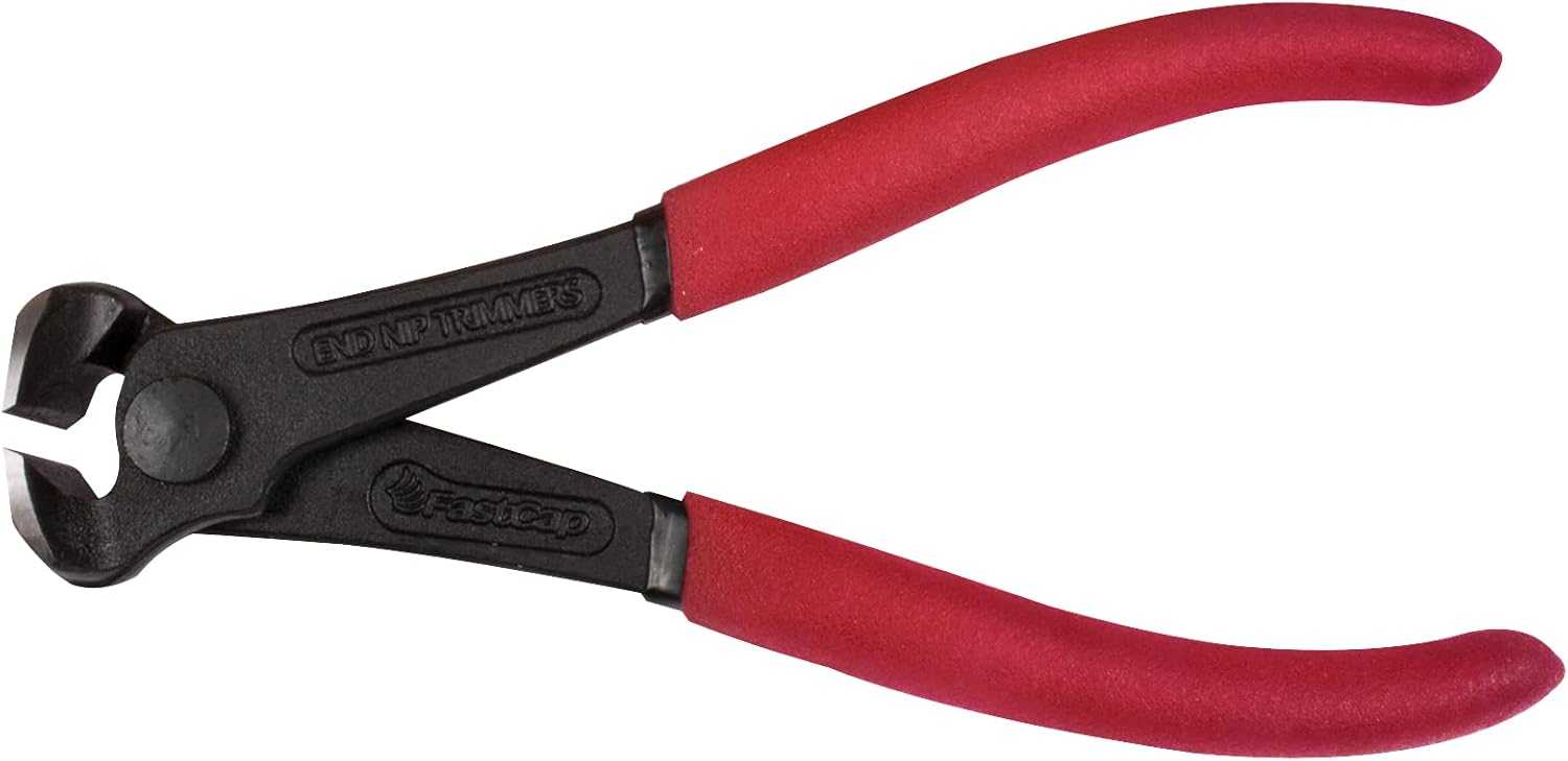 FastCap Pliers End Cutting Nippers - Perfect for Carpentry and Woodworking - 1" Wide Head - 80563