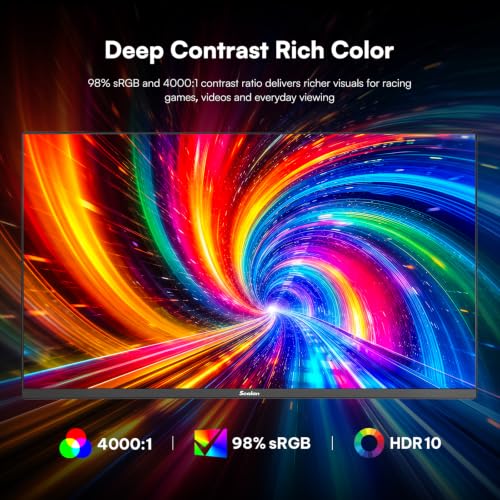 Image of Sealan 24 Inch 180Hz Gaming Monitor, Full HD 1920 x 1080 Computer Display, VA Panel with HDR10, FreeSync, 98% sRGB, HDMI and DisplayPort, VESA Wall Mountable Monitor for PC, Laptop