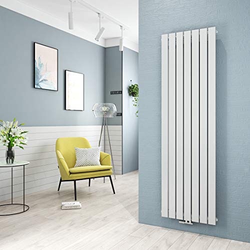 Preisvergleich Produktbild WELMAX Design Flach Heizkörper 1800x540mm Weiß Paneelheizkörper Vertikal Mittelanschluss Einreihig