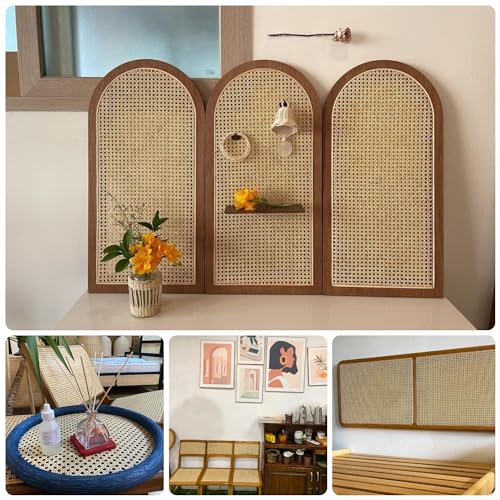 Rouleau de rotin naturel de cannage pour meubles dimensions 35cm x 8m - 7