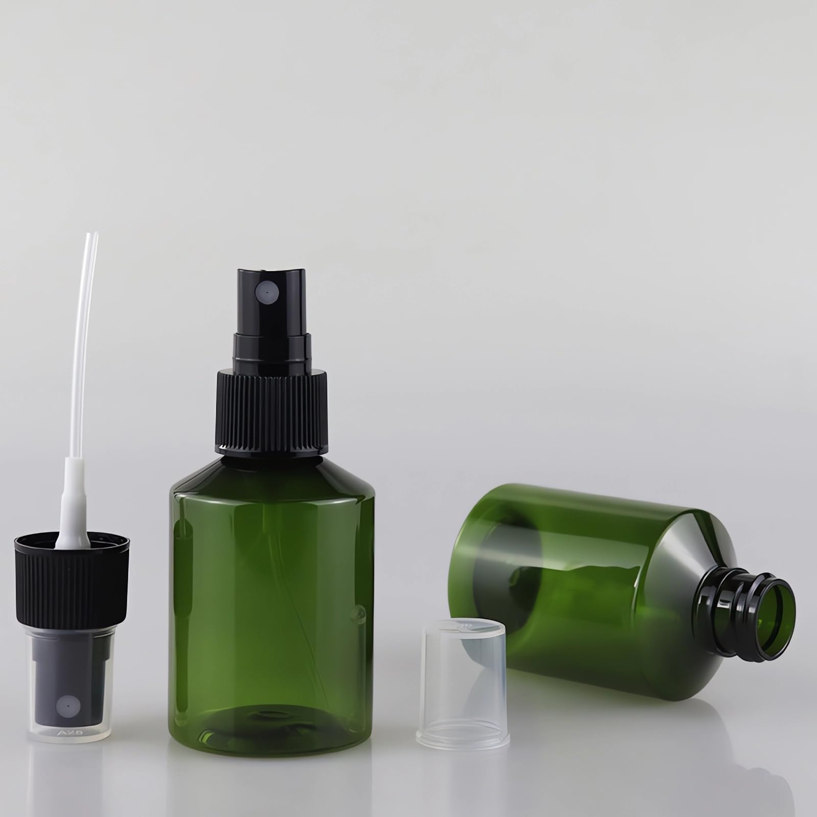 24 Stück 200ml Sprühflaschen Aus Kunststoff - Transparent, Grün, Blau, Braun - Mit Feiner Nebeldüse, Nachfüllbar