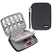 Damero USB Flash Drive Bag for SD Cards, Memory Cards/Waterproof External Hard Drive Case (Large, Black)