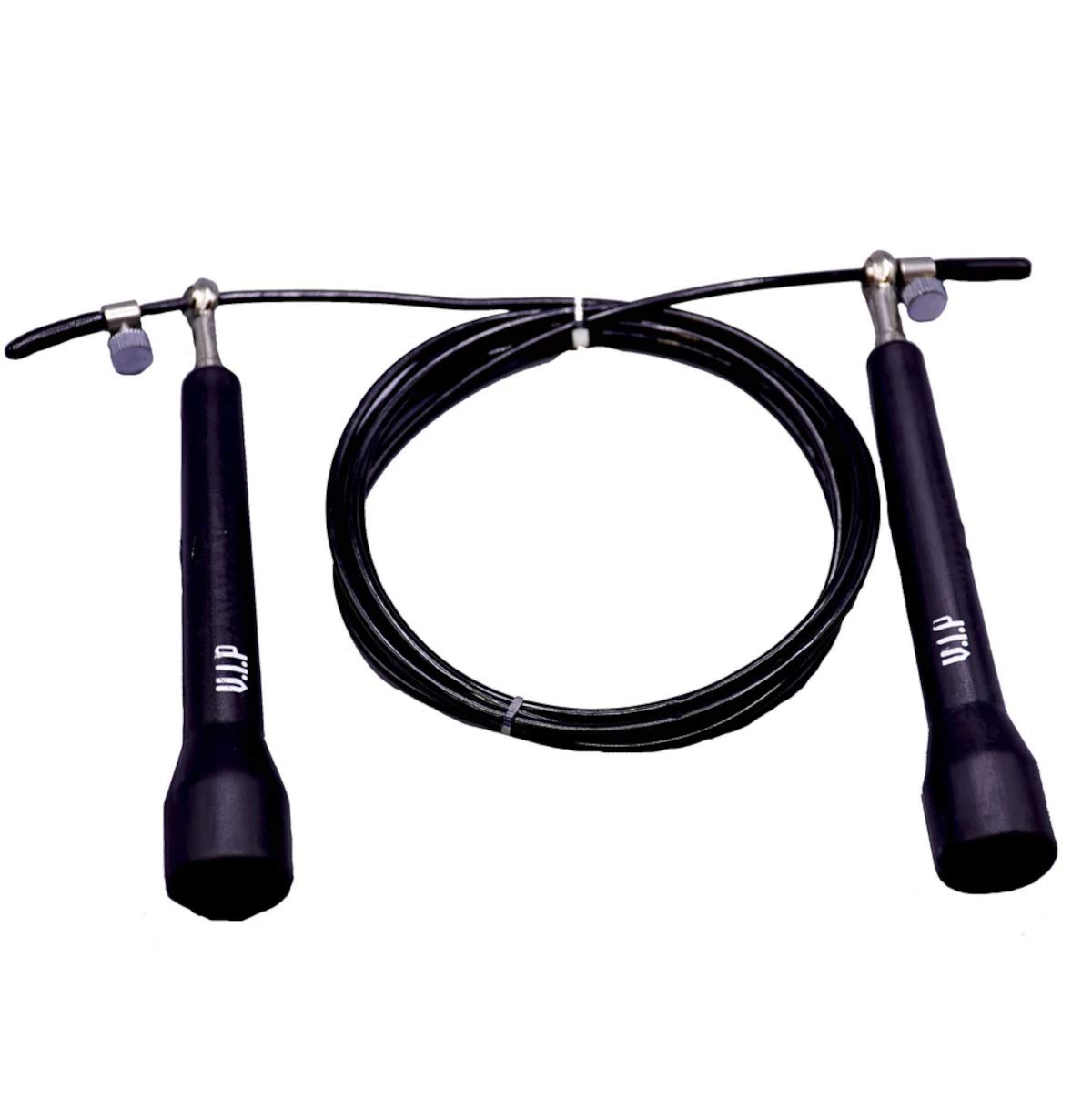 VIPVital Impact Protection Pro Boxing Premium Adjustable Skipping Rope Speed Jump Rope Tangle Free Rope Fitness Workouts Fat Burning Exercises Boxing