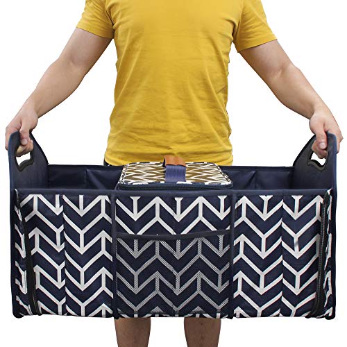 Trunk Organizer, Foldable Car Storage Bag Portable Insulation Cooler