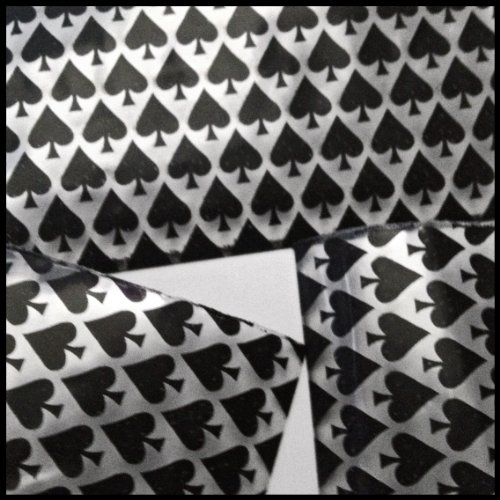 Mini Ziplock 100 3030 Black Spades Design 3