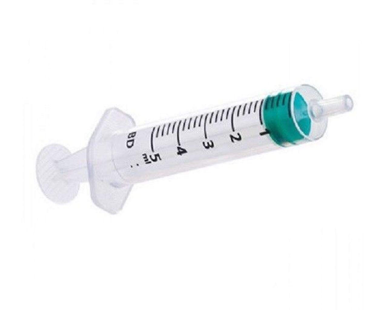 BD MEDICAL 307731 Emerald Syringe, 5 ml, Centred luer Cone (Pack of 100)