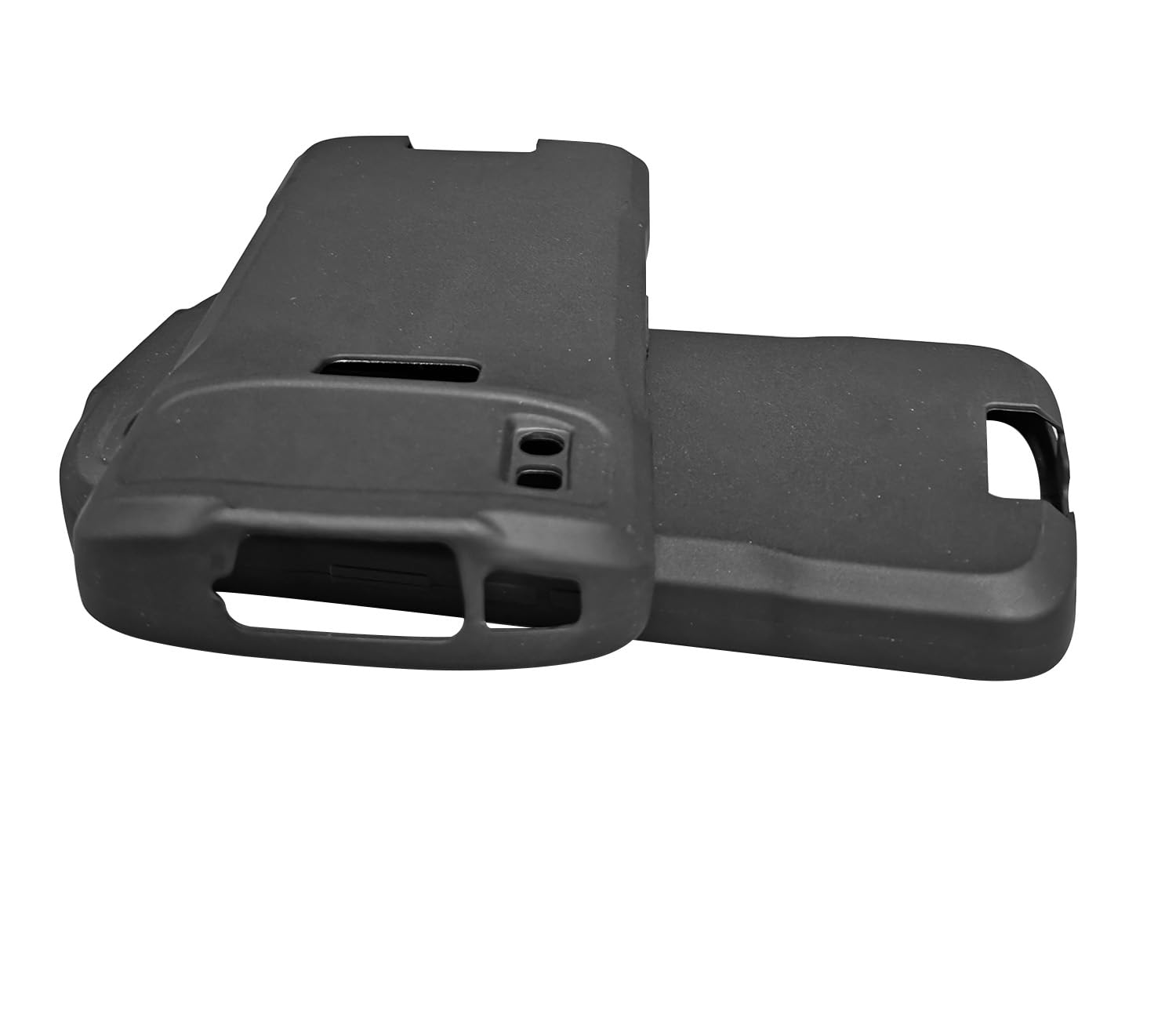 Protective Case for Zebra TC22 TC27 Scanner, Black TPU Rubber, Fall-Resistant, 3 Pack — view 3