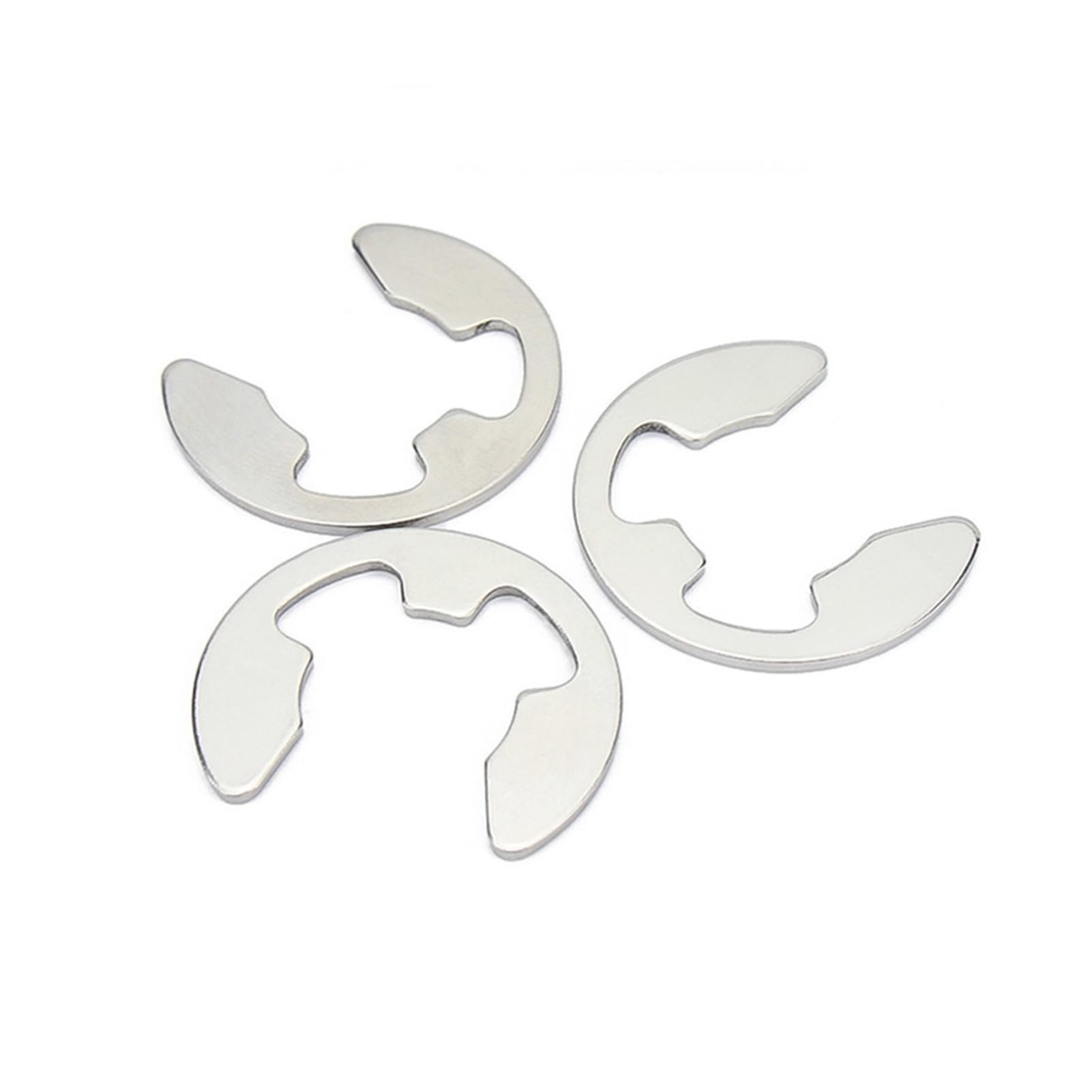 Lksgjsnb 304 Stainless Steel 10-100Pcs E Clip Circlip Washer M1.2 M1.5 M2 M2.5 M3 M4 M5 M6 M12 M15 External Retaining Ring Carbon Steel(,50Pcs M7)