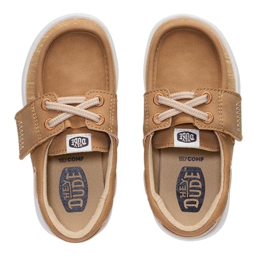 HEYDUDE Toddler Wells AC Classic Slip On Shoes, Light Grey Size 8 | Lightweight Easy On Toddler Shoes - image 5