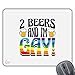 Price comparison product image Coralgraph Inc CP369 2 Beers and I'm Gay! Novelty Gift Printed PC Laptop Computer Mouse Mat Pad