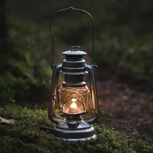 10Inch Oil Burning Lantern Vintage Oil Lamp Indoor Decorative Kerosene Lamp Hanging Kerosene Fuel Lanterns For Outdoor Camping Home Patio #TOP4