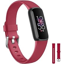 honecumi Compatible with Fitbit luxe Bands for Men Women Silicone Sport Replacement Watch Strap Bracelet Wrist Strap Wristband Colorful Bands Accessories with Metal Buckle Large Small Size
