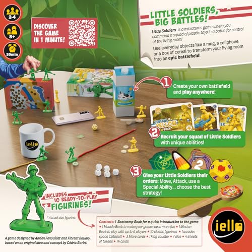 IELLO: Little Soldiers juego de mesa estratégico miniatura 2