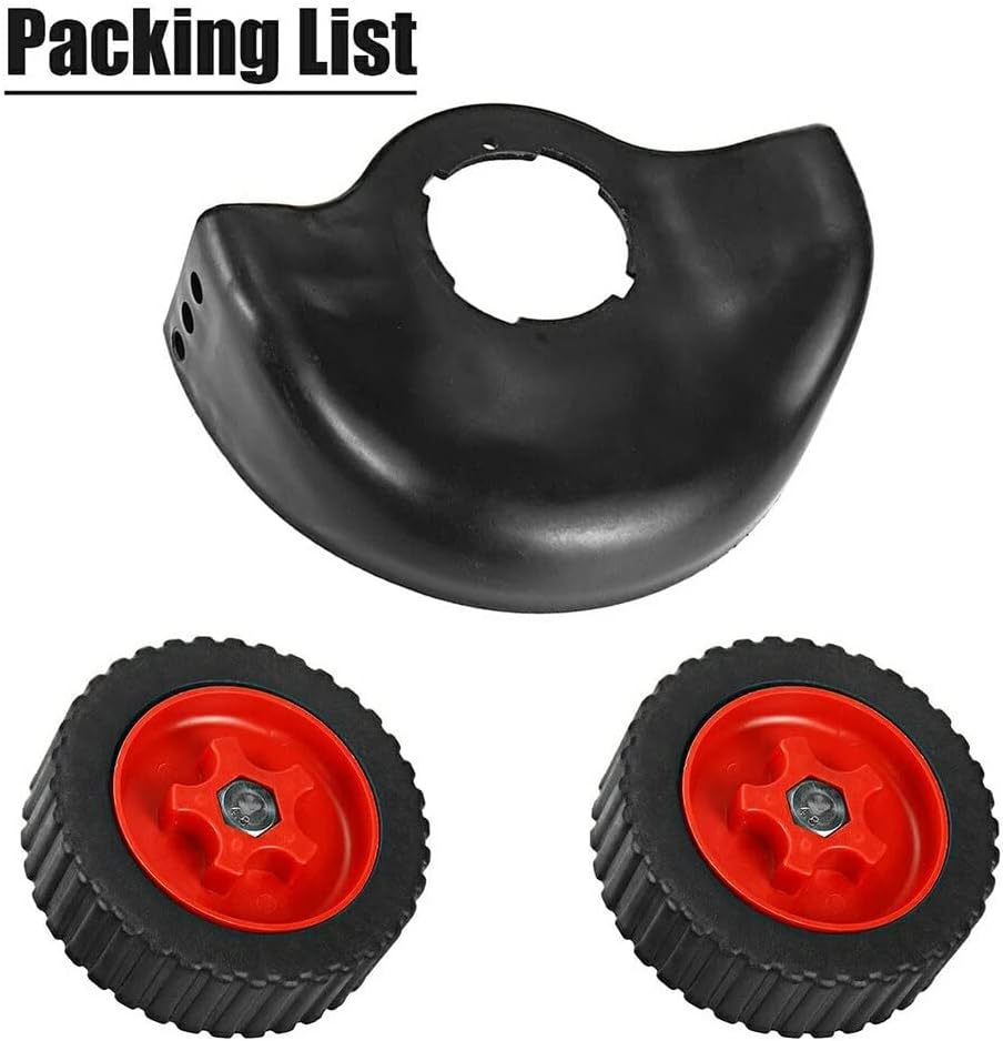 review UrbanFlyingFox 1SET Roller Base Bilateral Wheel Compatible with Electric Grass Trimmer Auxiliary Tool ABS Nylon Disassembled Lawn Mower Wheels