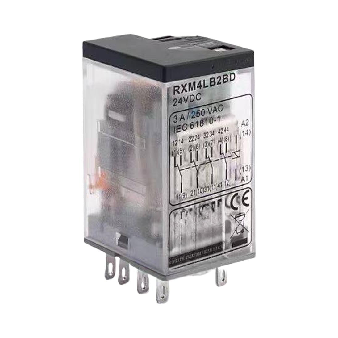 Relé RXM2LB2BD RXM4AB2P7 24V 220V 12V(RXM2AB2B7 8-pin AC24V 12A with base)