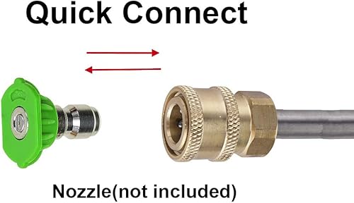 Miniatura 5 de RIDGE WASHER Varita de extensión para lavadora a presión, acero inoxidable de 17 pulgadas de conexión rápida de 14 pulgadas, 2 unidades