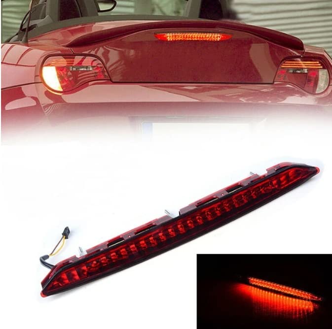 LED 3e Derde Remlicht 63256930246 Kofferbak Achterklep 3e Derde Auto Vrachtwagen Rode Rem Stop Licht Voor Bmw Z4 E85 2003-2008 Auto Accessoires 3e Achterrem Licht (Kleur : Rood