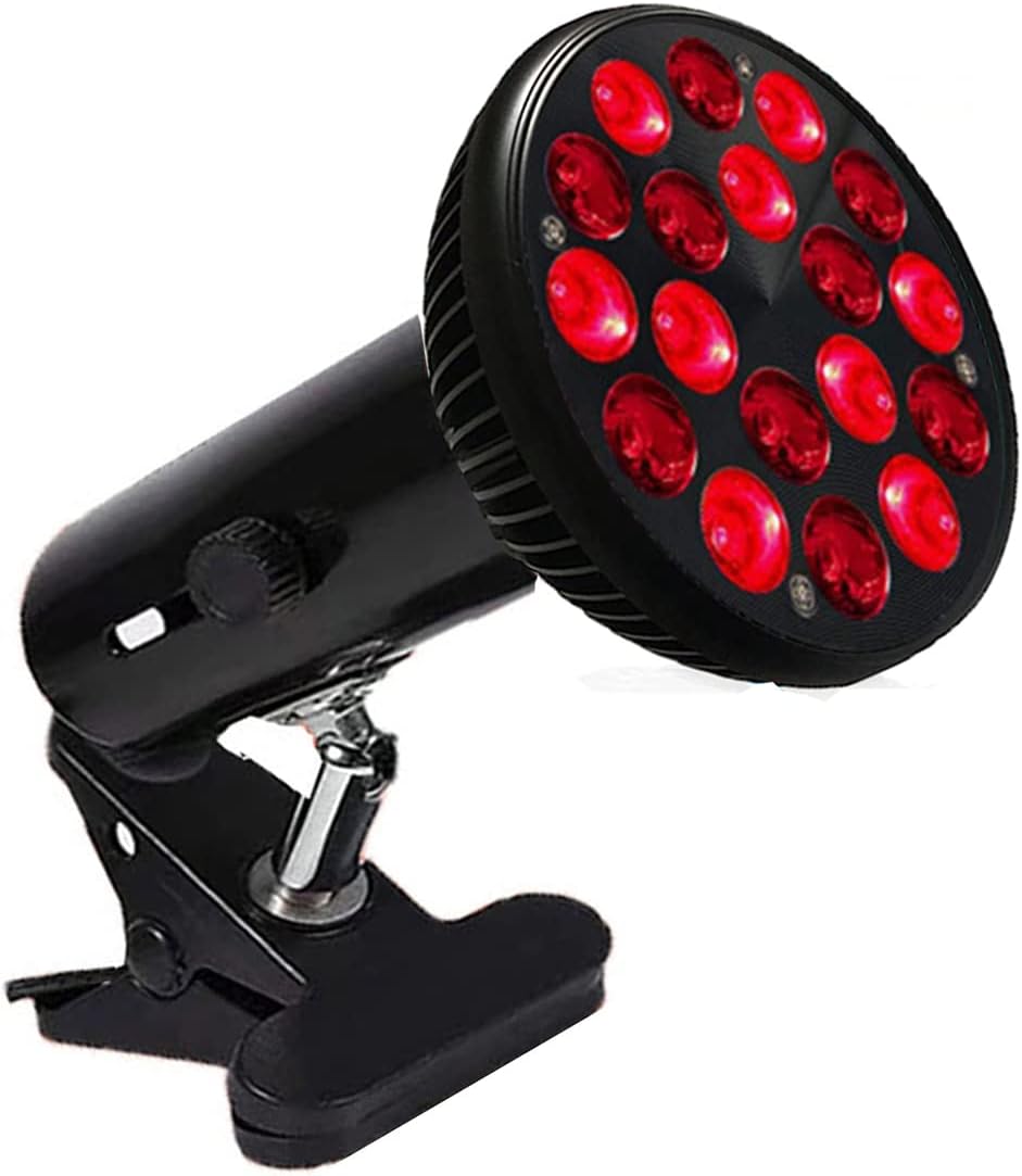 XLSBZ Red Light Therapy Lamp with Lamp Holder, 660nm Red and 850nm Near Infrared